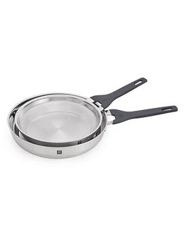 ZWILLING J.A. Henckels | Simplify 2pcs Stainless Steel 9.5'' and 11'' Fry Pan Set,商家Saks Fifth Avenue,价格¥516