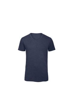 PRIVATE WHITE V.C., B&C | B&C Mens Favourite Triblend V-Neck T-Shirt (Heather Navy)商品图片 9.6折