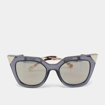 [二手商品] Fendi | Fendi Blue /Blue Mirrored FF0060/S Iridia Cat Eye Sunglasses商品图片,7.5折