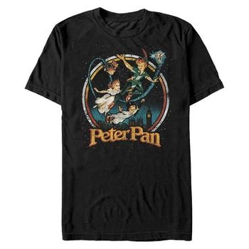 Disney | Disney Men's Peter Pan Group London Flyin, Short Sleeve T-Shirt 额外7折, 额外七折