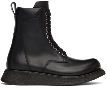 Rick Owens价格, Rick Owens | Black Para Boots商品图片 额外8.5折, 额外八五折