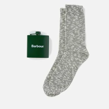 推荐Barbour Hip Flask and Cotton-Blend Socks Set商品