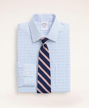 Brooks Brothers | Stretch Regent Regular-Fit Dress Shirt, Non-Iron Poplin Ainsley Collar Check商品图片,特价