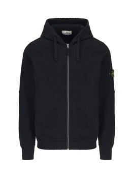 Stone Island | Stone Island Logo Patch Zipped Hoodie 7.6折, 独家减免邮费