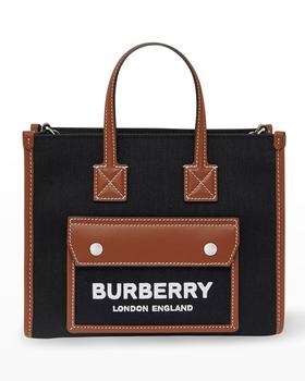 burberry托特包, Burberry | Freya Canvas & Leather Tote Bag商品图片 