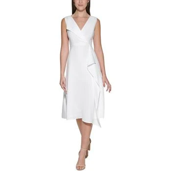 Kensie | Kensie Dresses Womens V-Neck Midi Wrap Dress 3.3折