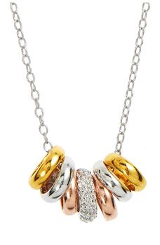 商品Savvy Cie Jewels | 18K Tricolor Gold Vermeil Rondelle Necklace,商家Nordstrom Rack,价格¥378图片