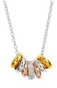 Savvy Cie Jewels | 18K Tricolor Gold Vermeil Rondelle Necklace,商家Nordstrom Rack,价格¥374