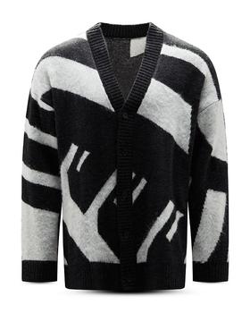 Alexander McQueen | Color Block Oversized Cardigan Sweater商品图片,