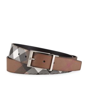 巴宝莉皮带, Burberry | Men's Louis Giant Check E-Canvas Belt商品图片 