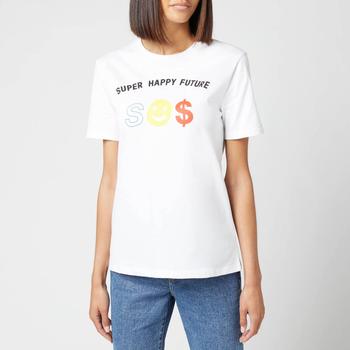 推荐Être Cécile Women's Super Happy Future Classic T-Shirt - White商品
