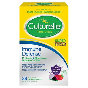 Culturelle | Adult Immunity Probiotic Chew Elderberry Mixed Berry商品图片,满$80享8折, 满折