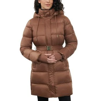 推荐Women's Hooded Belted Puffer Coat商品