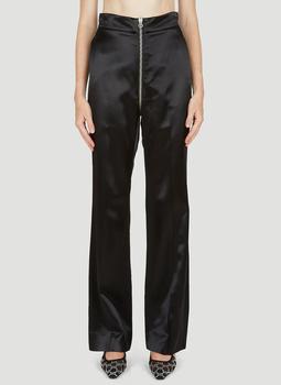 推荐Zip Through Satin Suit Pants in Black商品