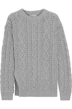 3.1 Phillip Lim | Cable-knit wool sweater商品图片,4.4折