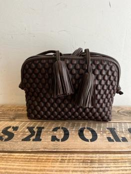 小棕瓶, Tissa Fontaneda | Gizmo Small Bag with Tassle - Dark Brown商品图片 