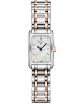 Longines | Longines DolceVita Mother of Pearl Diamond Dial Rose Gold and Stainless Steel Women's Watch L5.258.5.87.7商品图片,8折
