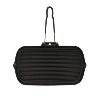 商品Chasseur | French Cast Iron 14" Rectangle Grill With Folding Handle,商家Macy's,价格¥801图片