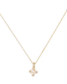 Kate Spade | Dazzle Cubic Zirconia Pendant Necklace in Gold Tone, 16"-19"商品图片,
