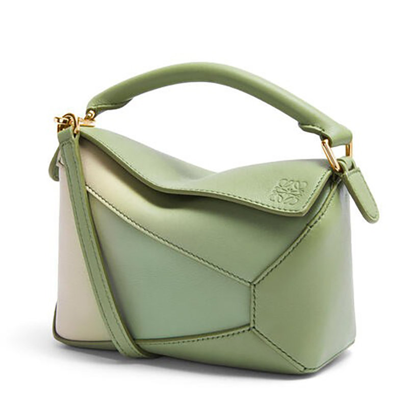 Loewe | 【预售3-7天】LOEWE/罗意威 22春夏新款Puzzle Edge系列 女士迷你迷迭香色浅燕麦色牛皮革拼图手提单肩包A510P88X07-6473商品图片,7.9折×额外9.5折, 包邮包税, 额外九五折