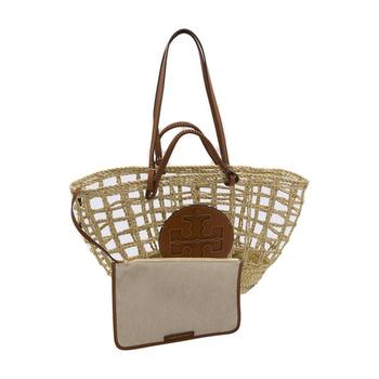 tory burch托特包精选, Tory Burch | Tory Burch Ella Open-Weave Basket Tote Bag商品图片 8.2折