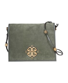 tory burch miller男包, Tory Burch | Miller Shoulder Bag In Green Suede商品图片 9折