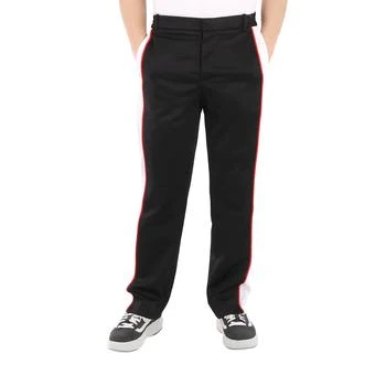 Burberry | Men's Straight-leg Side Stripe Cotton-blend Trousers 1.7折