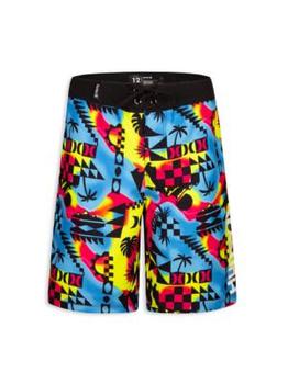 商品Hurley | Boy’s Abstract Blanket Pattern Board Shorts,商家Saks OFF 5TH,价格¥76图片