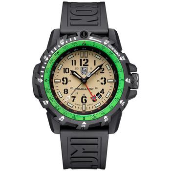 Men's Swiss Commando Raider Military GMT Black Rubber Strap Watch 46mm product img
