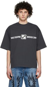 We11done | Grey Cotton T-Shirt商品图片,额外8.5折, 独家减免邮费, 额外八五折