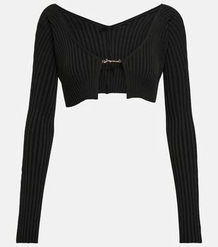 Jacquemus | La Maille Pralù ribbed-knit cardigan,商家MyTheresa,价格¥2616