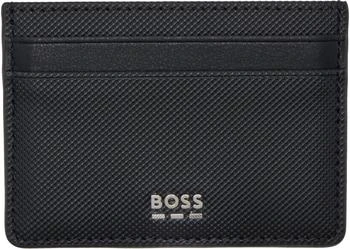 Hugo Boss | Black Embossed Faux-Leather Card Holder,商家Ssense US,价格¥551