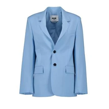 MSGM | MSGM Single-Breasted Tailored Blazer,商家Cettire,价格¥1770