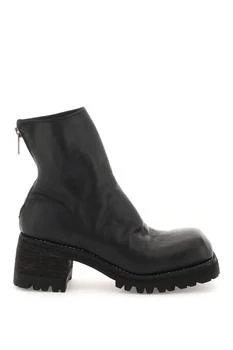 推荐Guidi leather ankle boots with squared toe商品