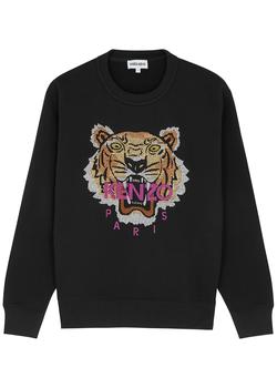 推荐Tiger-embroidered cotton sweatshirt商品