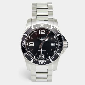 推荐Longines Black Stainless Steel Hydro Conquest L3.740.4.56.6 Men's Wristwatch 41 mm商品