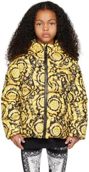 Versace | Kids Black Barocco Down Jacket 5.7折