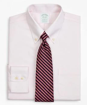Brooks Brothers | Stretch Milano Slim-Fit Dress Shirt, Non-Iron Twill Button-Down Collar Micro-Check 5.4折