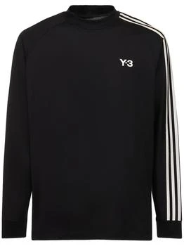 Y-3 | 男款 经典三条杠长袖汗衫,商家LUISAVIAROMA,价格¥658