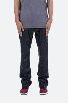 mnml排扣裤是什么牌子, MNML | B169 Leather Flare Pants - Black商品图片 8.9折
