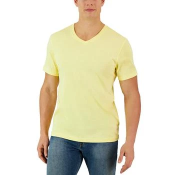 推荐Men's Solid V-Neck T-Shirt, Created for Macy's商品
