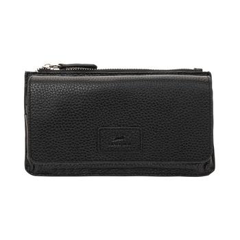 Vicenzo Leather, Mancini Leather Goods | Women's Pebbled Collection RFID Secure Crossbody Wallet商品图片 