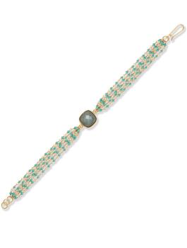 商品Liv Oliver | 18k Gold Multi Turquoise & Labradorite Multi Gemstone Bracelet,商家Premium Outlets,价格¥1546图片