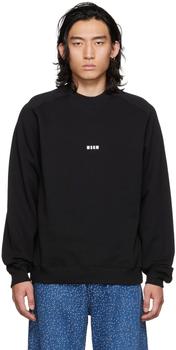 MSGM | Black Felpa Sweatshirt商品图片,6.6折, 独家减免邮费