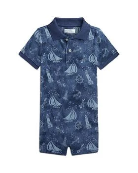Ralph Lauren | Boys' Nautical Print Mesh Polo Shortalls - Baby,商家Bloomingdale's,价格¥337