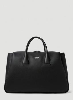 prada hobo真假, Prada | Logo Plaque Weekend Bag in Black商品图片 