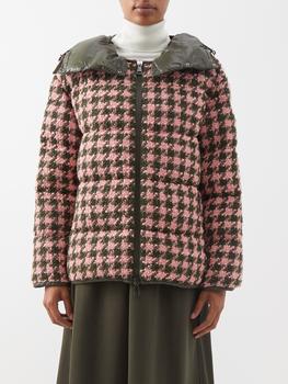 moncler羽绒服女怎么样, Moncler | Chevril wool-blend tweed down jacket商品图片 