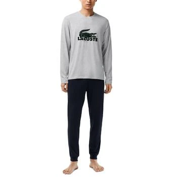 Lacoste | Men's 2-Pc. Long-Sleeve T-Shirt & Jogger Pants Pajama Set 额外7折, 额外七折