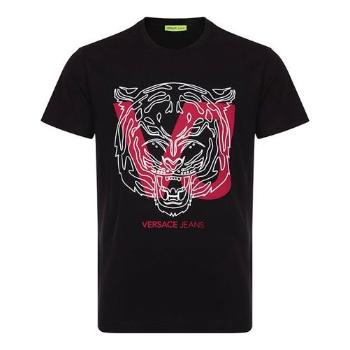 Versace |  男士黑色棉质短袖T恤 B3GSA72C-36591-899商品图片,独家减免邮费