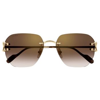 Cartier | Cartier Geometric Frame Sunglasses商品图片,7.6折
